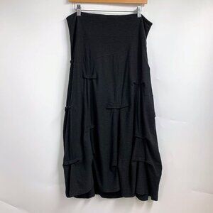 Whitewash Brand Women's 100%‎ Cotton Tiered Lagenlook Midi Shirt Size L